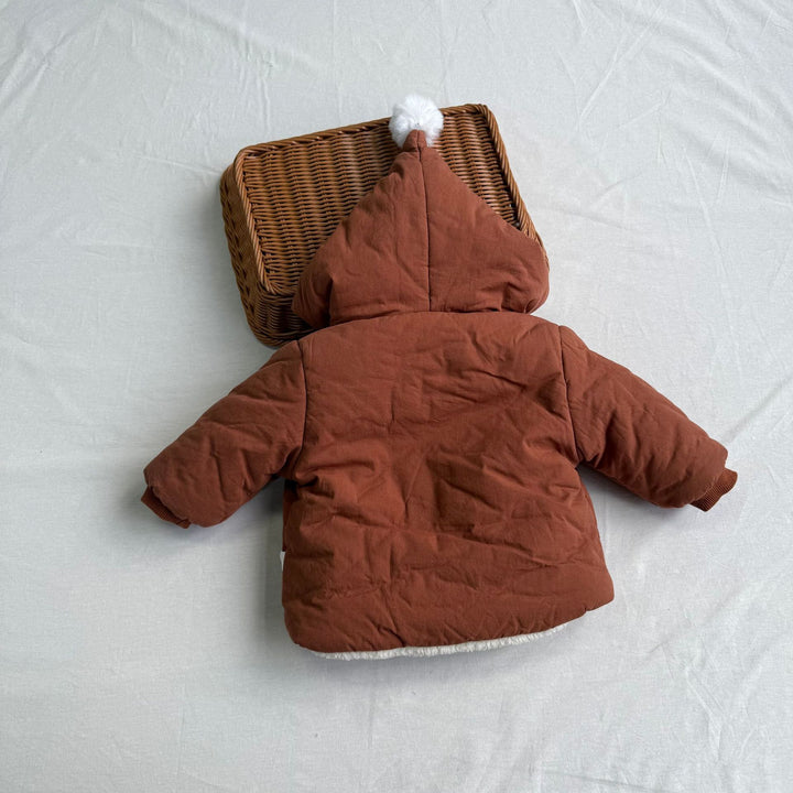 【73-100】フード付き裏ボアジャケット