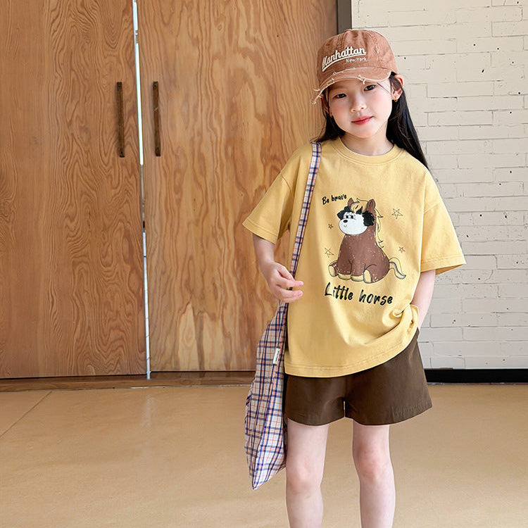 【100-150】アニマルデザインTシャツ