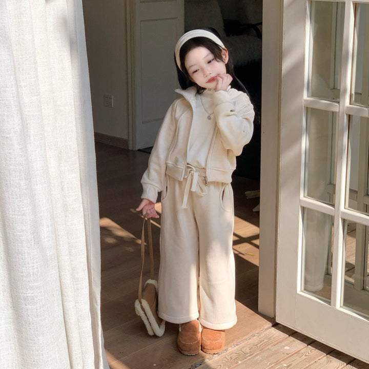 【90-140】フード付きあったかセットアップ