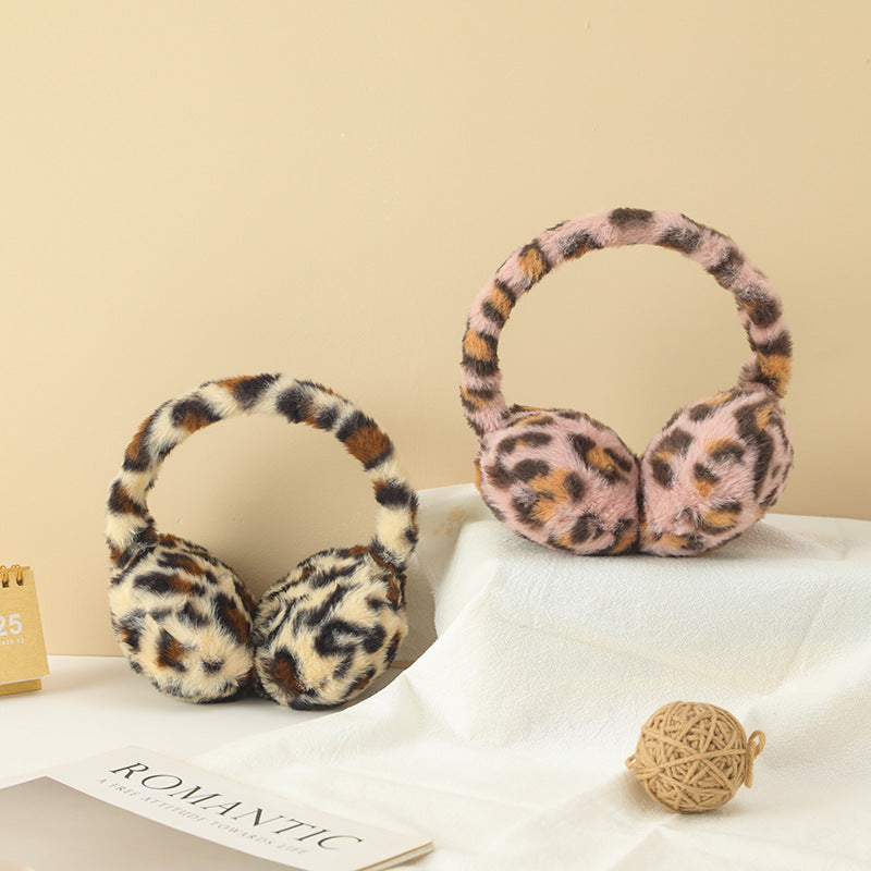 レオパード柄イヤーマフ