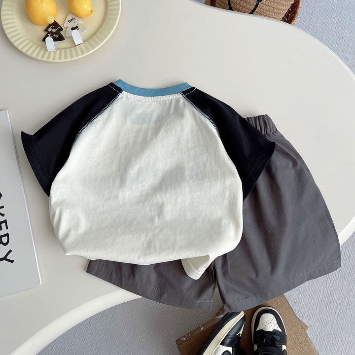 【80-120】helloラグランスリーブTシャツ