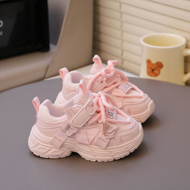 【13.5-18.5】リボンデザインダッドシューズ