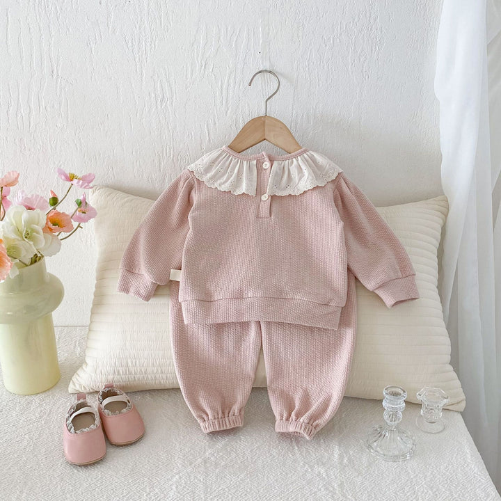 【73-110】ラッフルカラーワッフルセットアップ