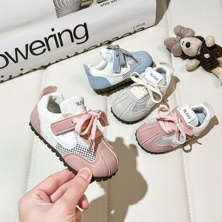 【12.0-17.5】くすみカラーメッシュスニーカー