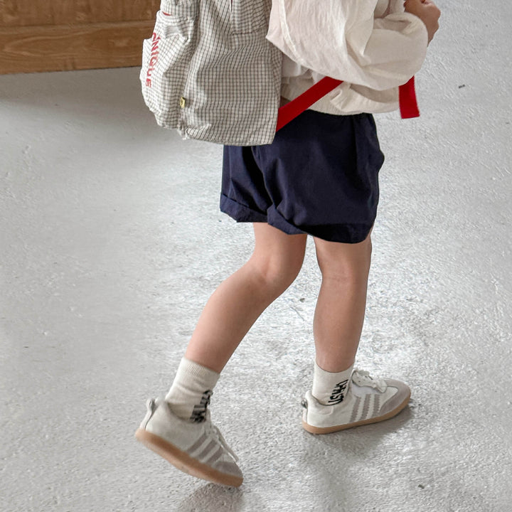 【80-130】ロゴデザインショートパンツ