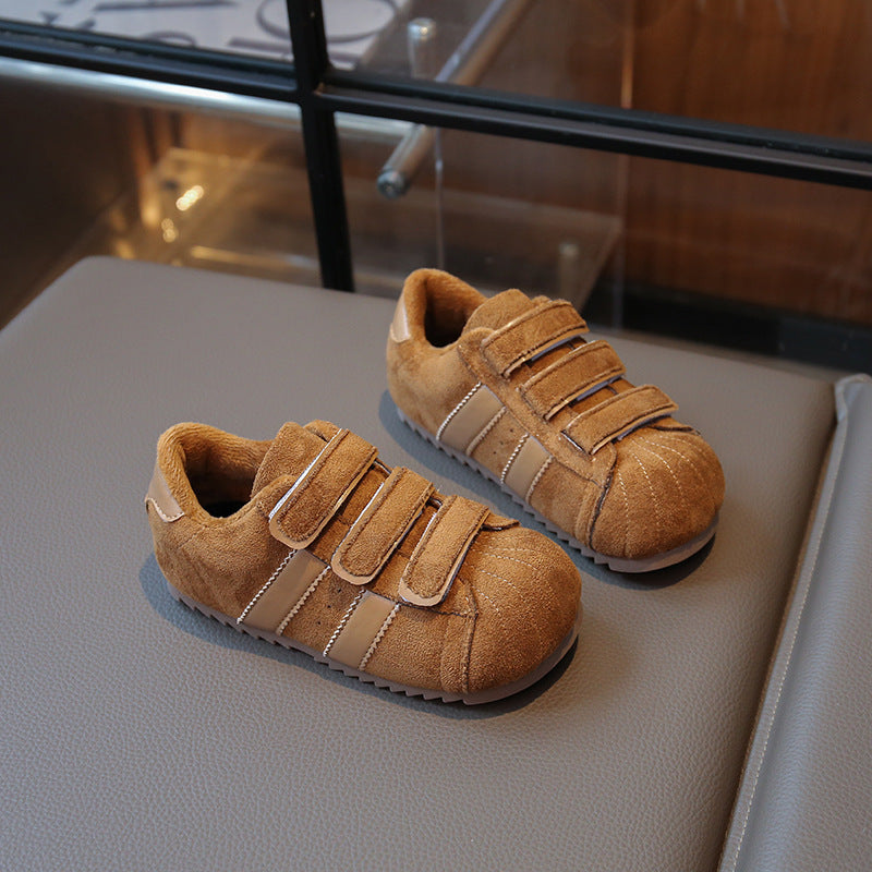 【14.5-20.5】ラインデザインベルクロスニーカー