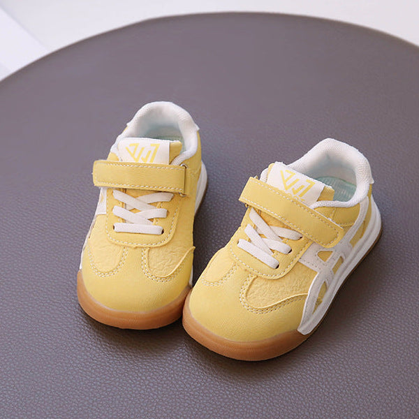 【12.0-18.5】ワンベルトラインデザインスニーカー