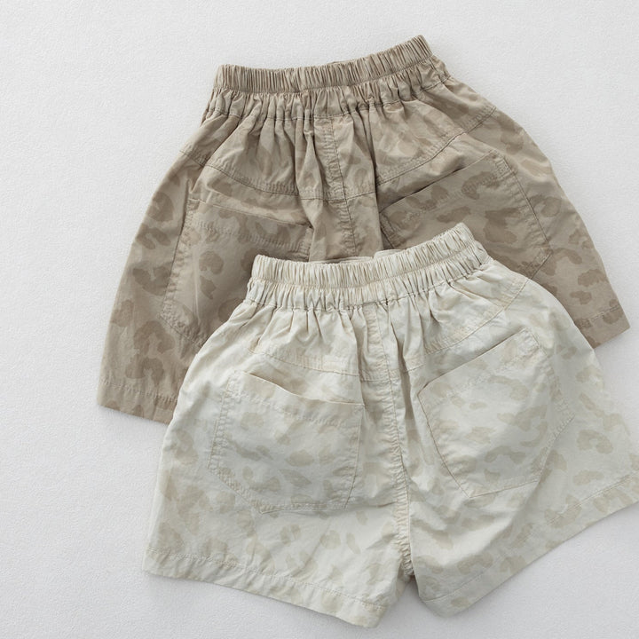 【80-130】レオパード柄ショートパンツ