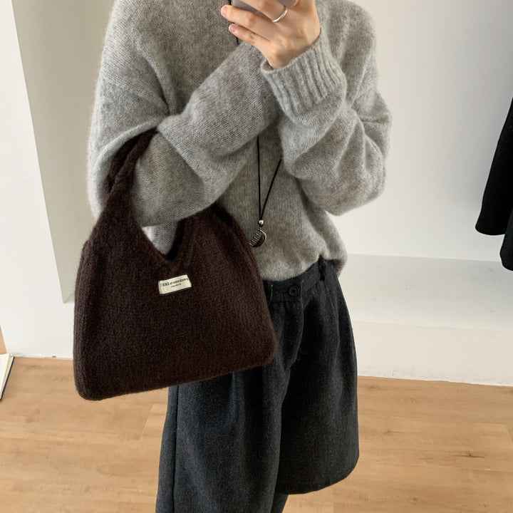 あったかニットバッグ