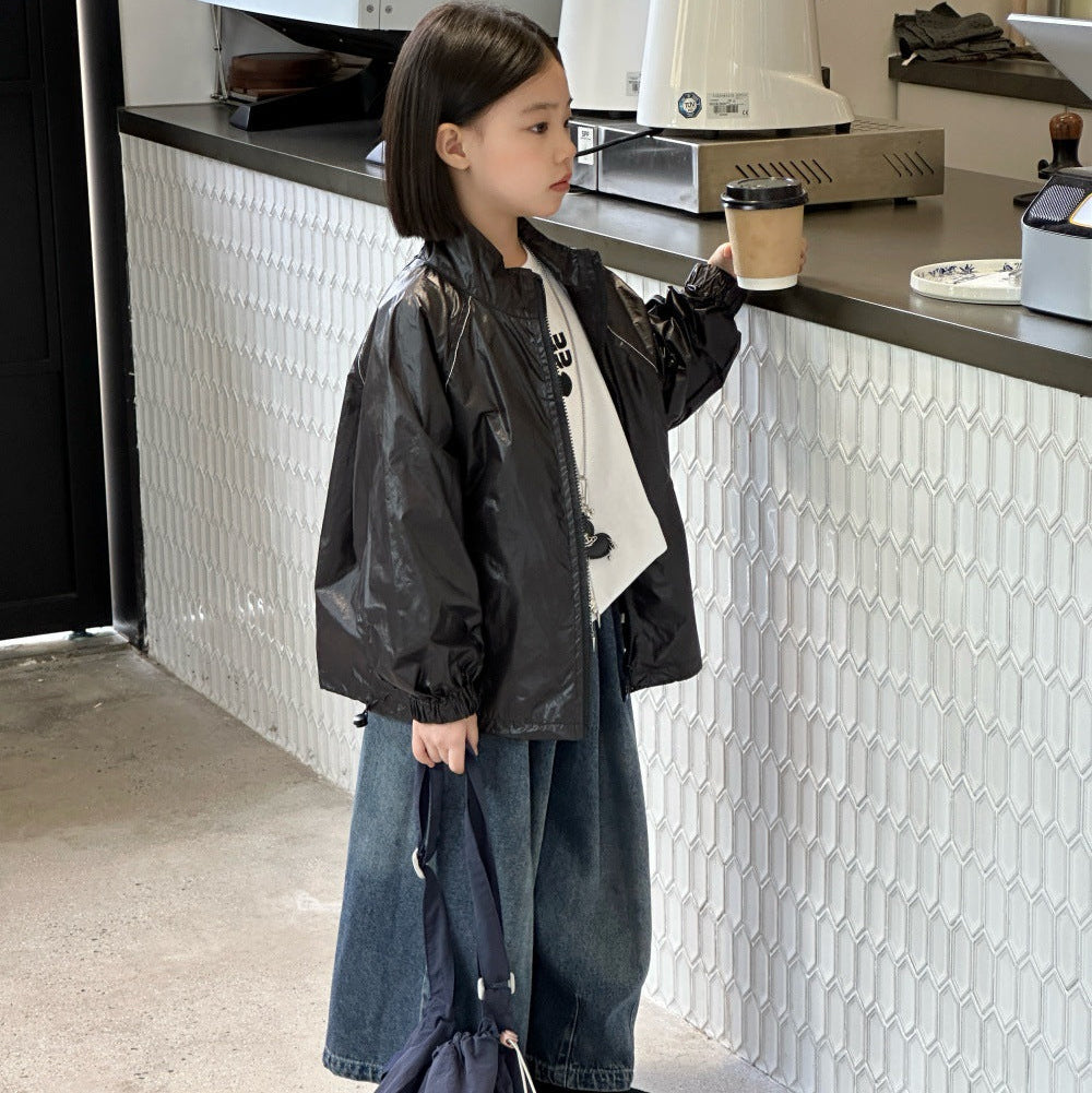 【100-150】フルジップバックロゴアウター