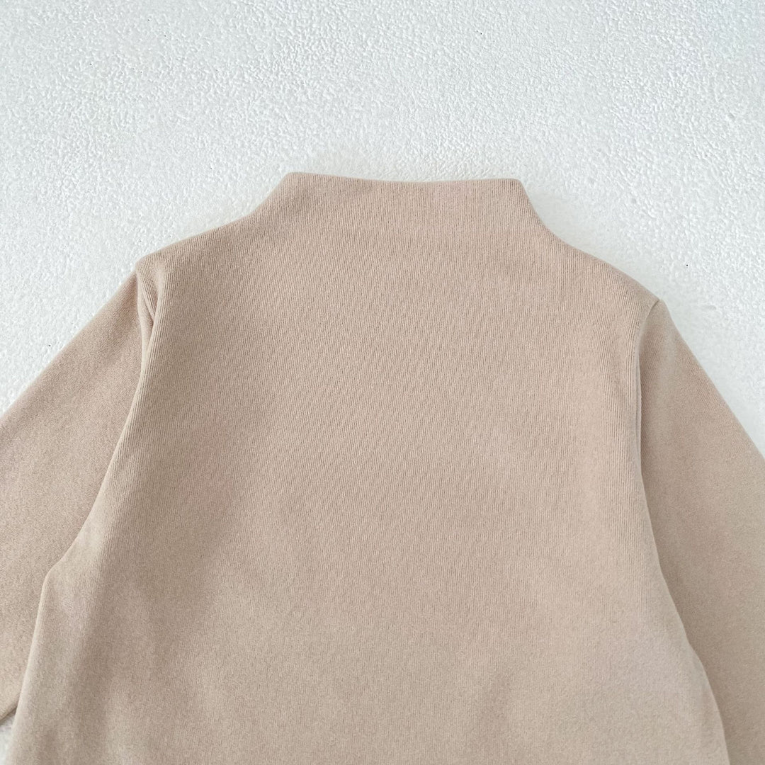 【73-100】モックネックシンプルトップス