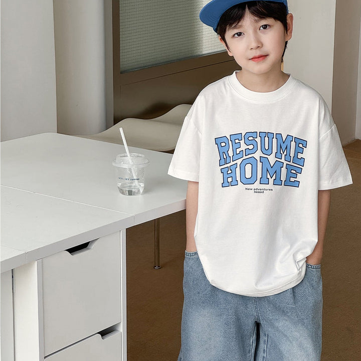 【90-150】ロゴデザインTシャツ