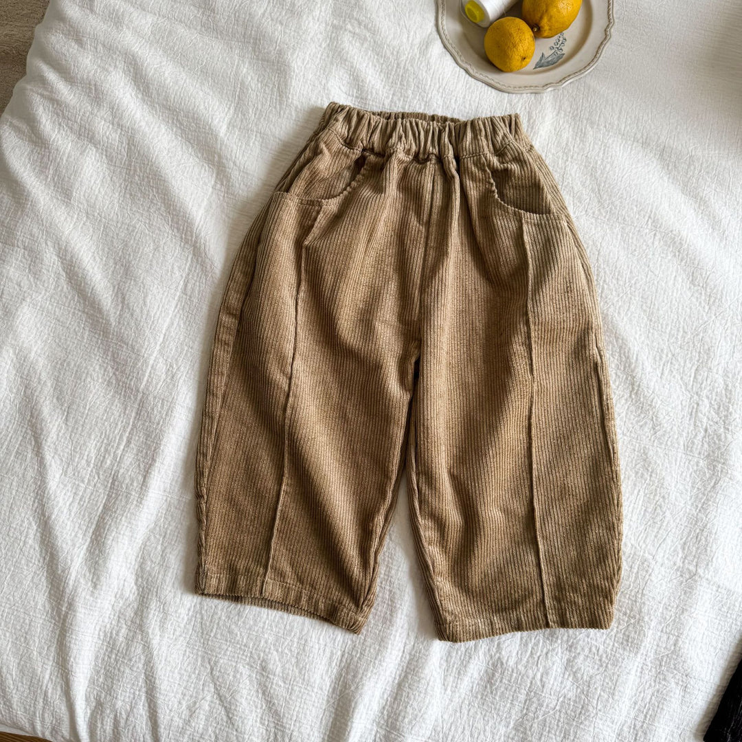 【80-150】コーデュロイワイドパンツ