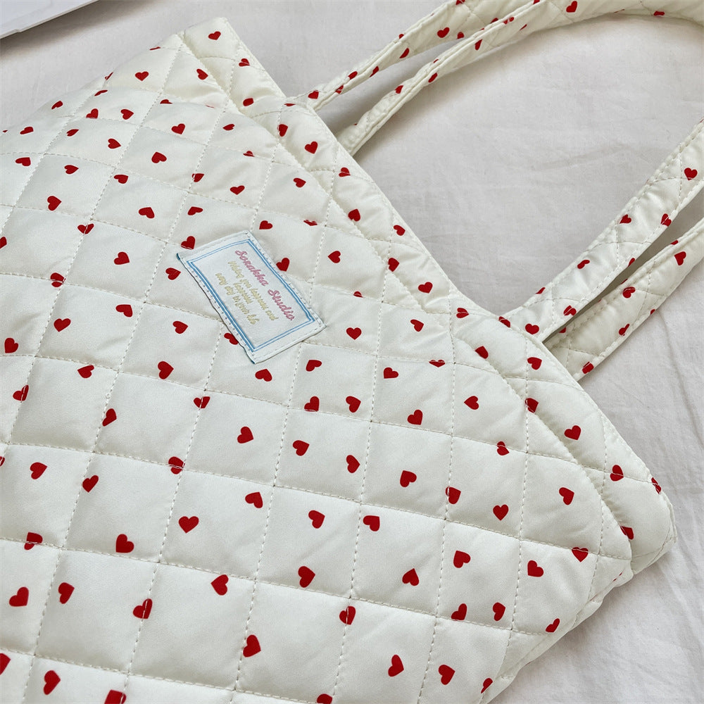 総柄キルティングバッグ