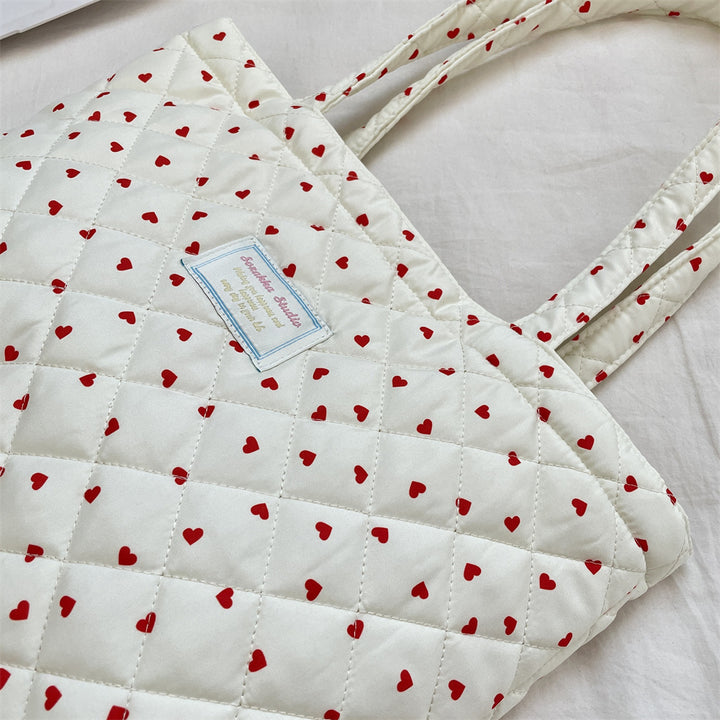 総柄キルティングバッグ