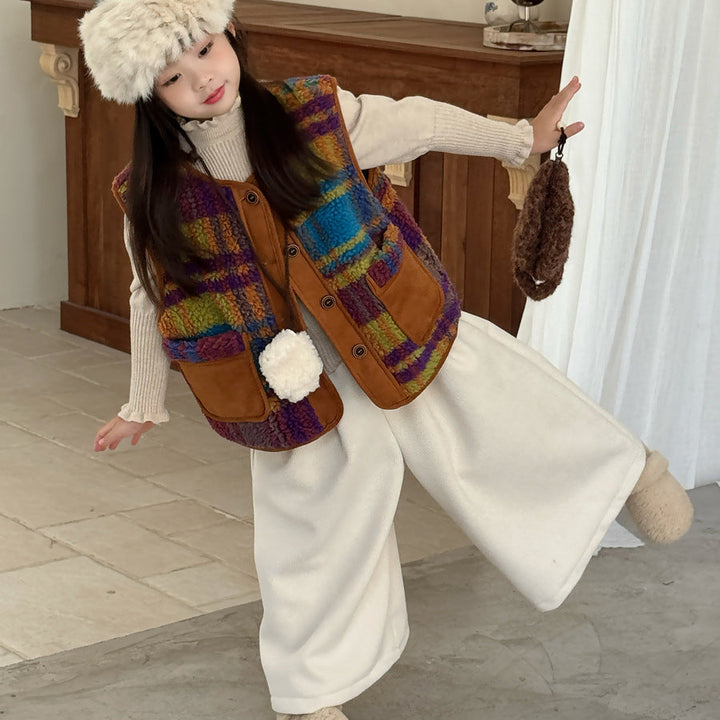 【90-150】パフスリーブハイネックセーター