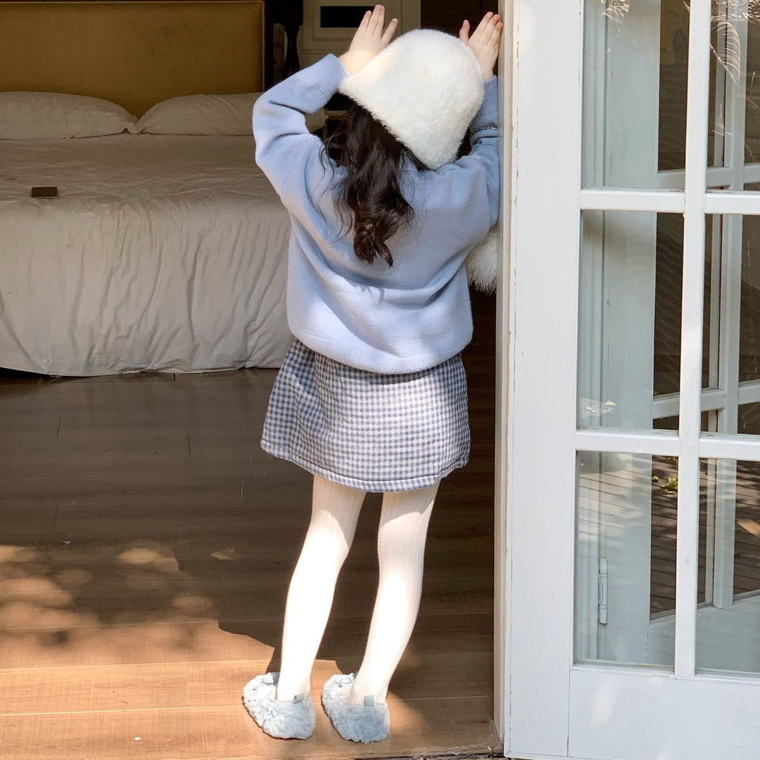 【90-140】ダブルポケットミニスカート