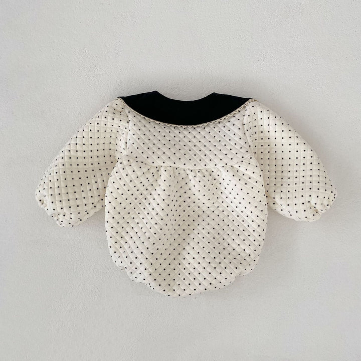 【73-100】襟付きパターンプリントロンパース