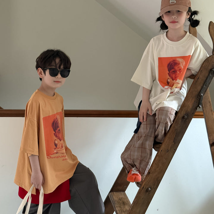 【90-150】カジュアルフォトTシャツ