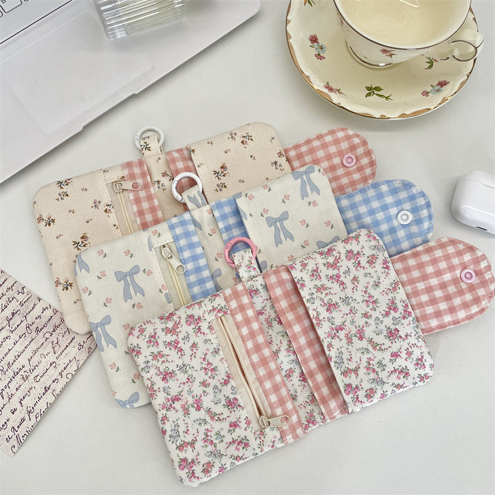 パターンプリント多機能ポーチ