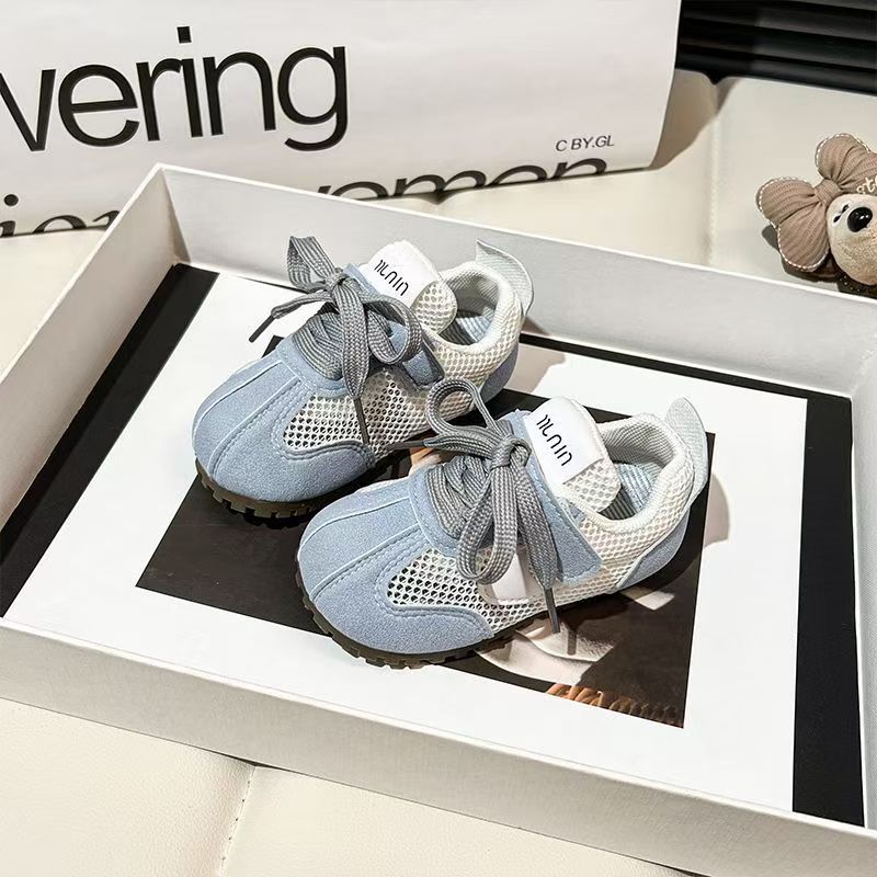 【12.0-17.5】くすみカラーメッシュスニーカー