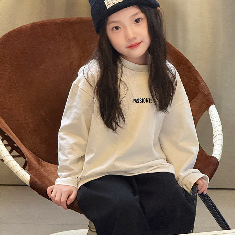 【90-150】ロゴデザインロングＴシャツ