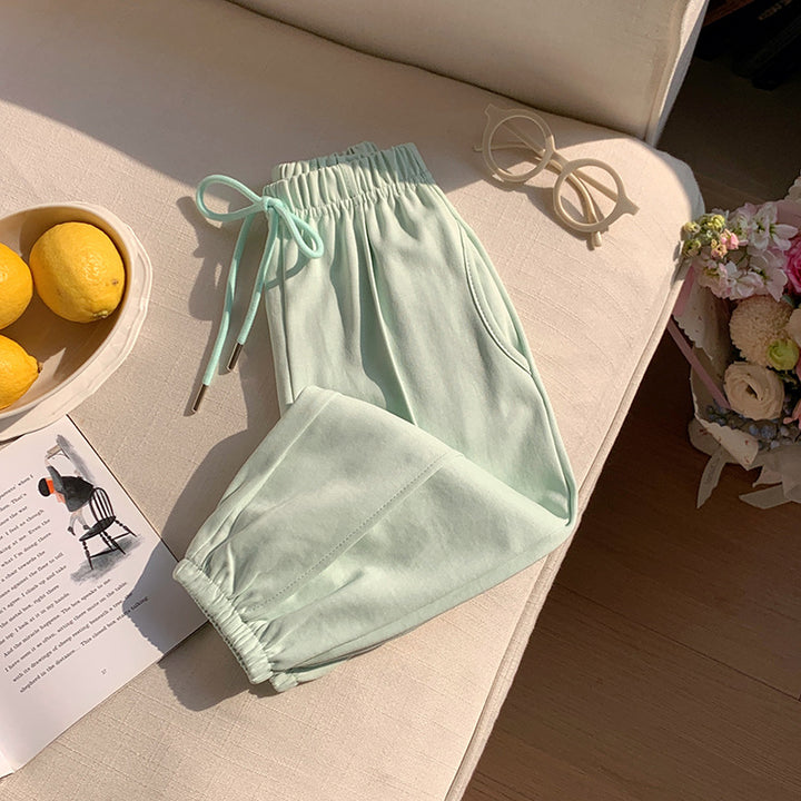 【90-150】ウエストリボンジョガーパンツ