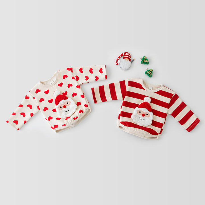 【73-100】サンタモチーフトレーナー