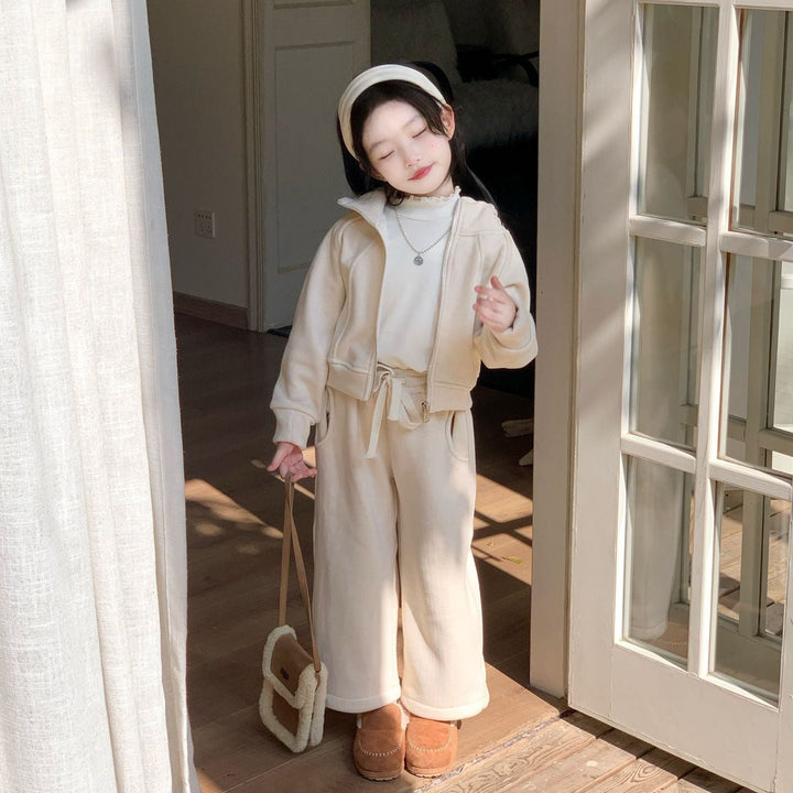 【90-140】フード付きあったかセットアップ