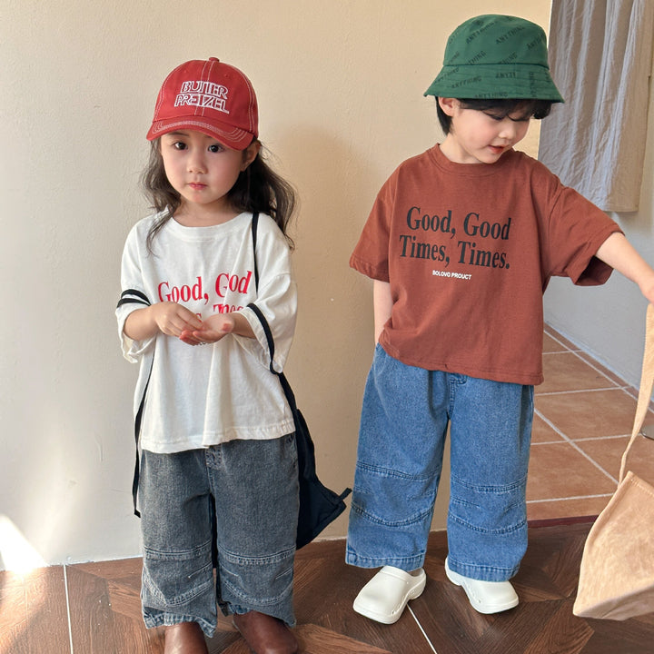 【80-150】ロゴプリントリラックスTシャツ