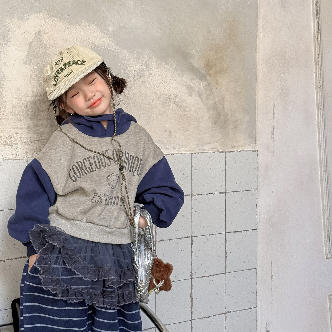 【80-130】ロゴプリントフーディートレーナー