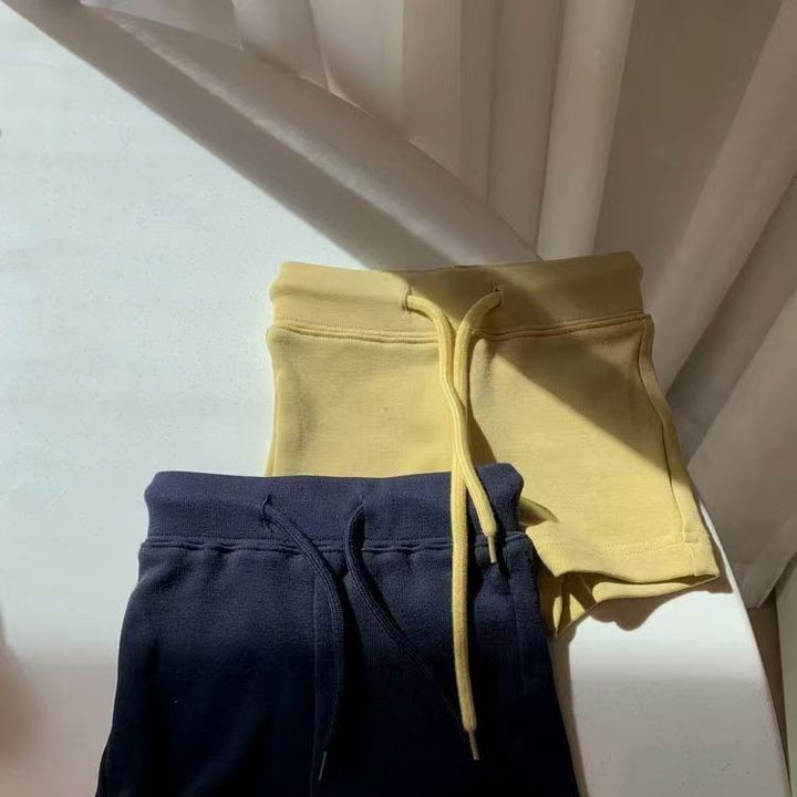 【90-150】シンプルタイトショートパンツ