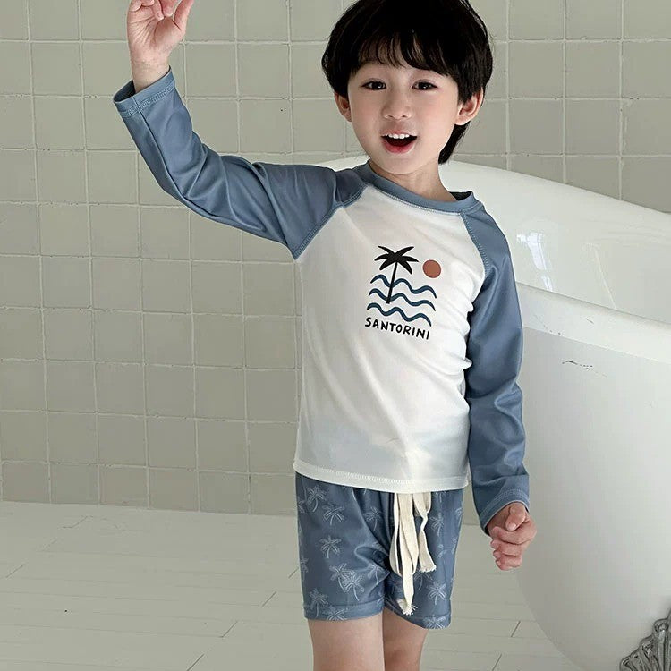 【85-135】ロングスリーブセパレートスイムウェア