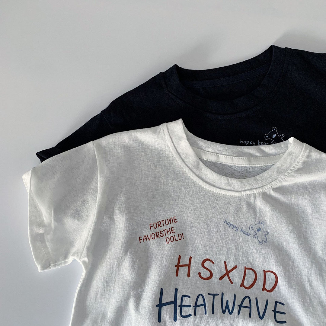 【90-140】レタープリントTシャツ