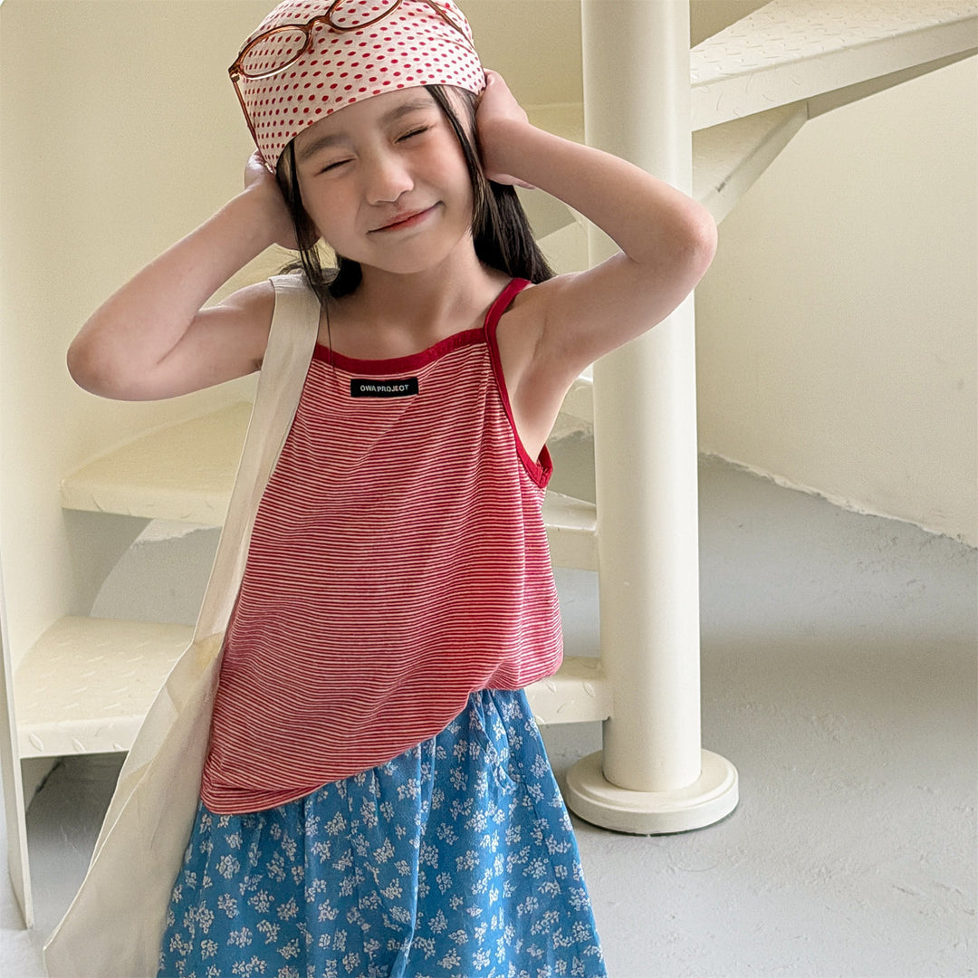 【80-130】細ボーダーキャミソール