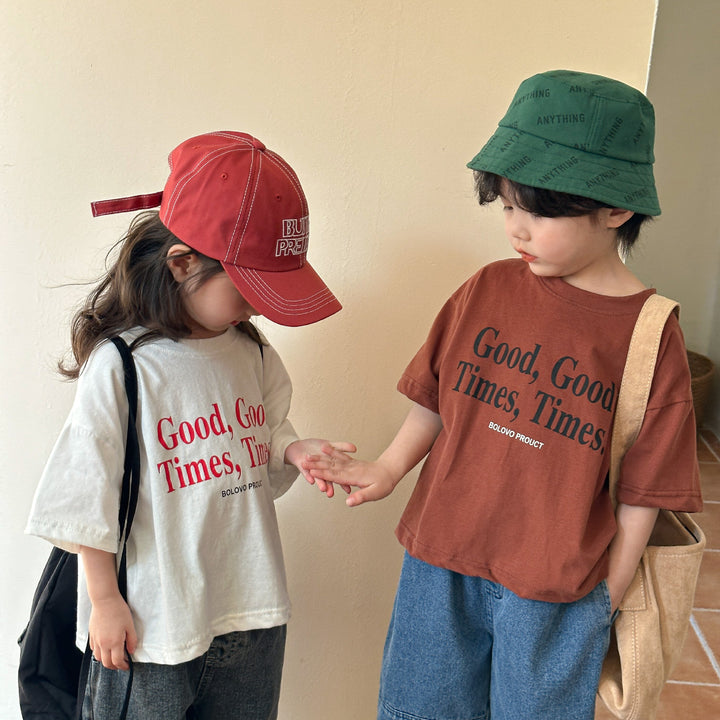【80-150】ロゴプリントリラックスTシャツ