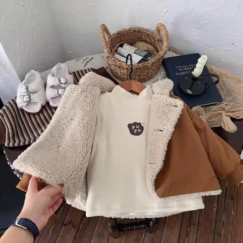 【73-100】フード付き裏ボアジャケット