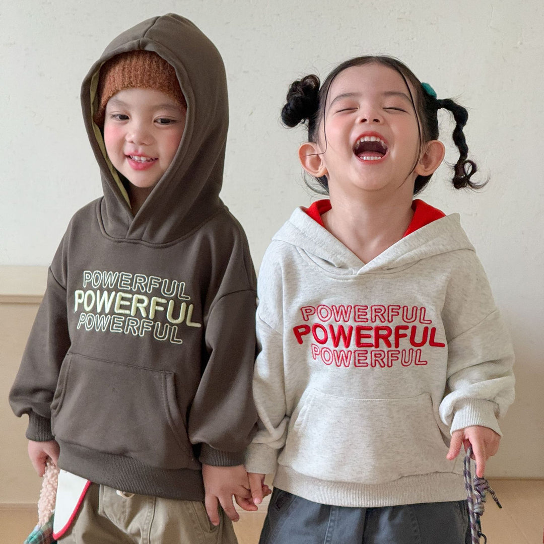 【80-150】POWERFULバイカラーパーカー