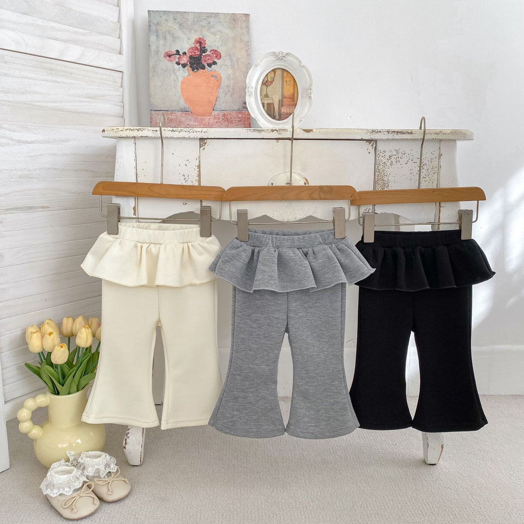 【73-120】ウエストフリルフレアパンツ