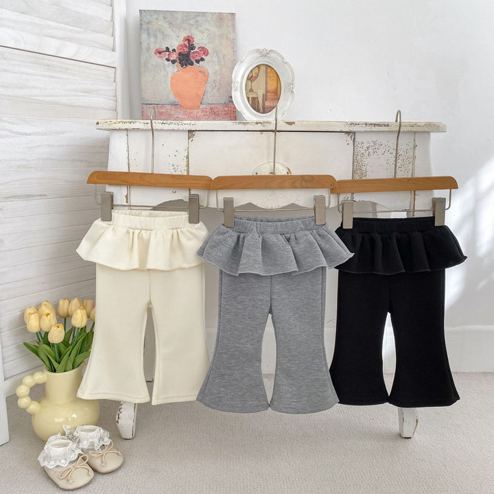 【73-120】ウエストフリルフレアパンツ