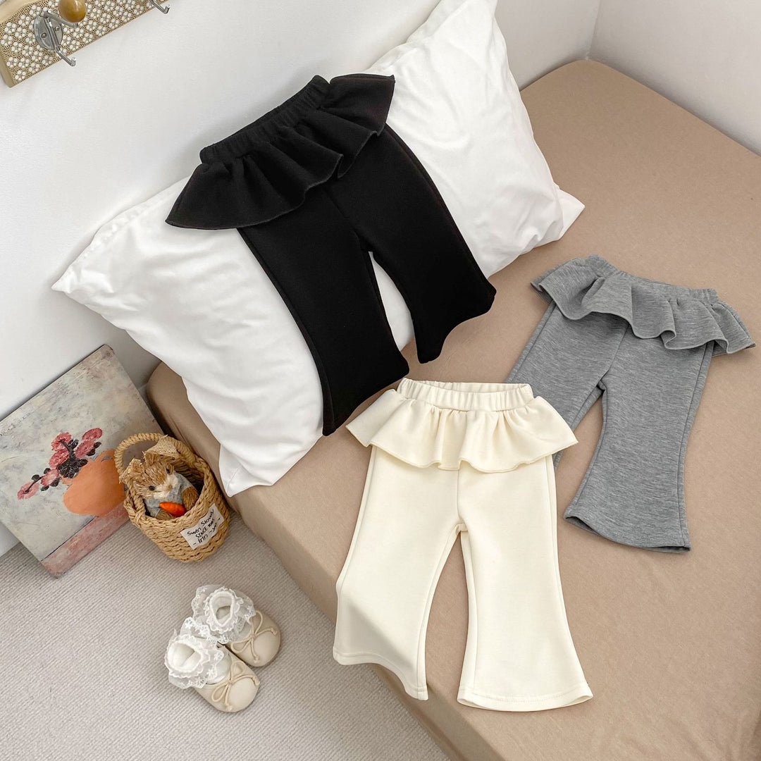 【73-120】ウエストフリルフレアパンツ