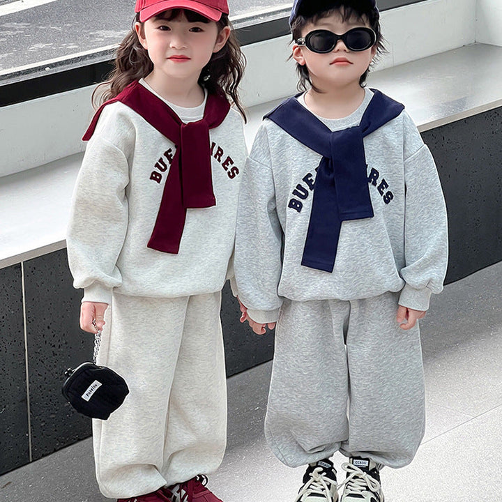 【90-150】ショール付きスポーティーセットアップ