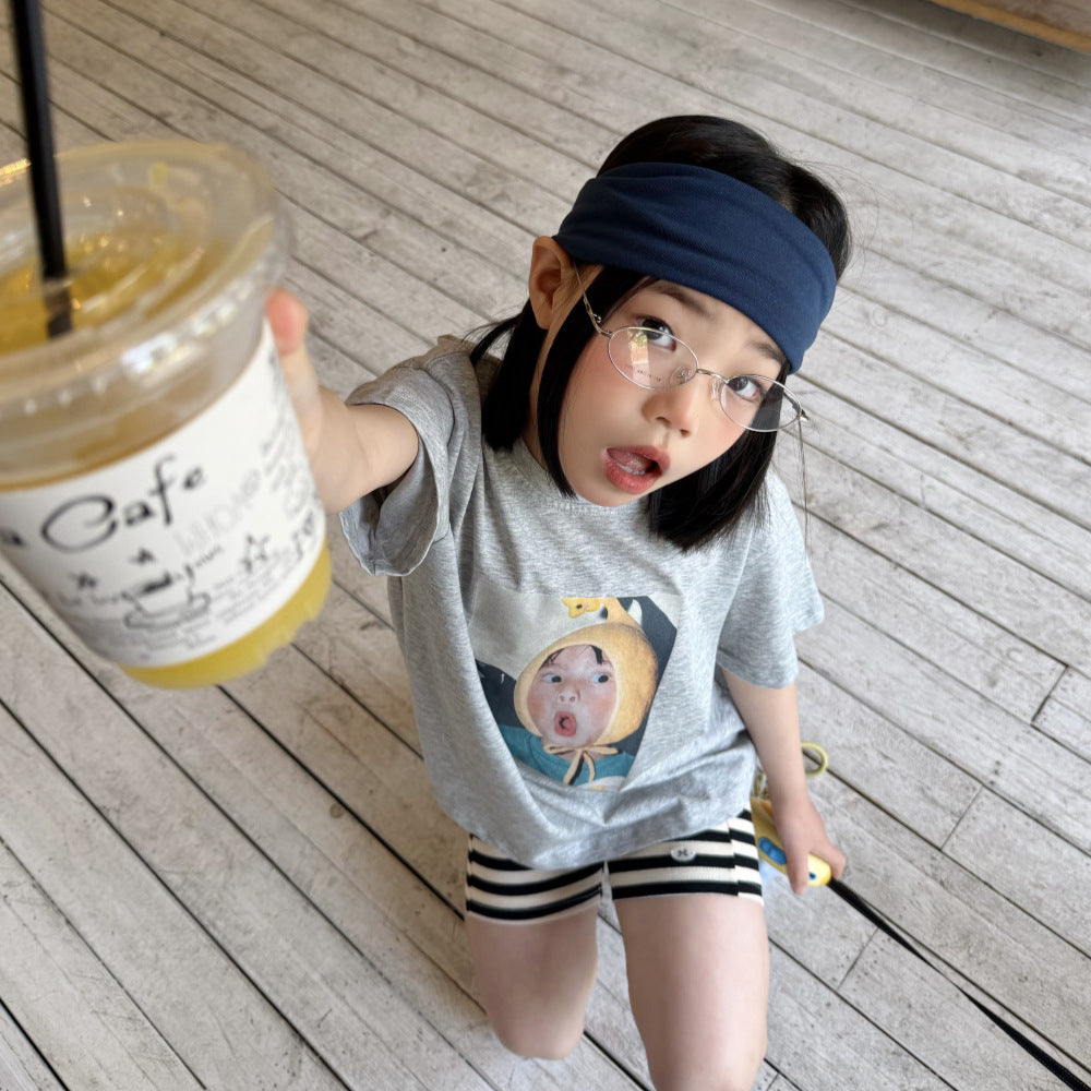 【100-150】フォトプリントTシャツ