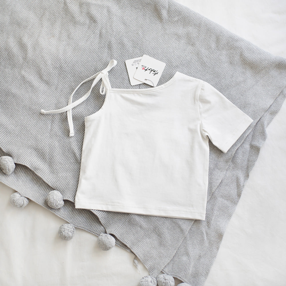 【90-150】ワンショルダーTシャツ