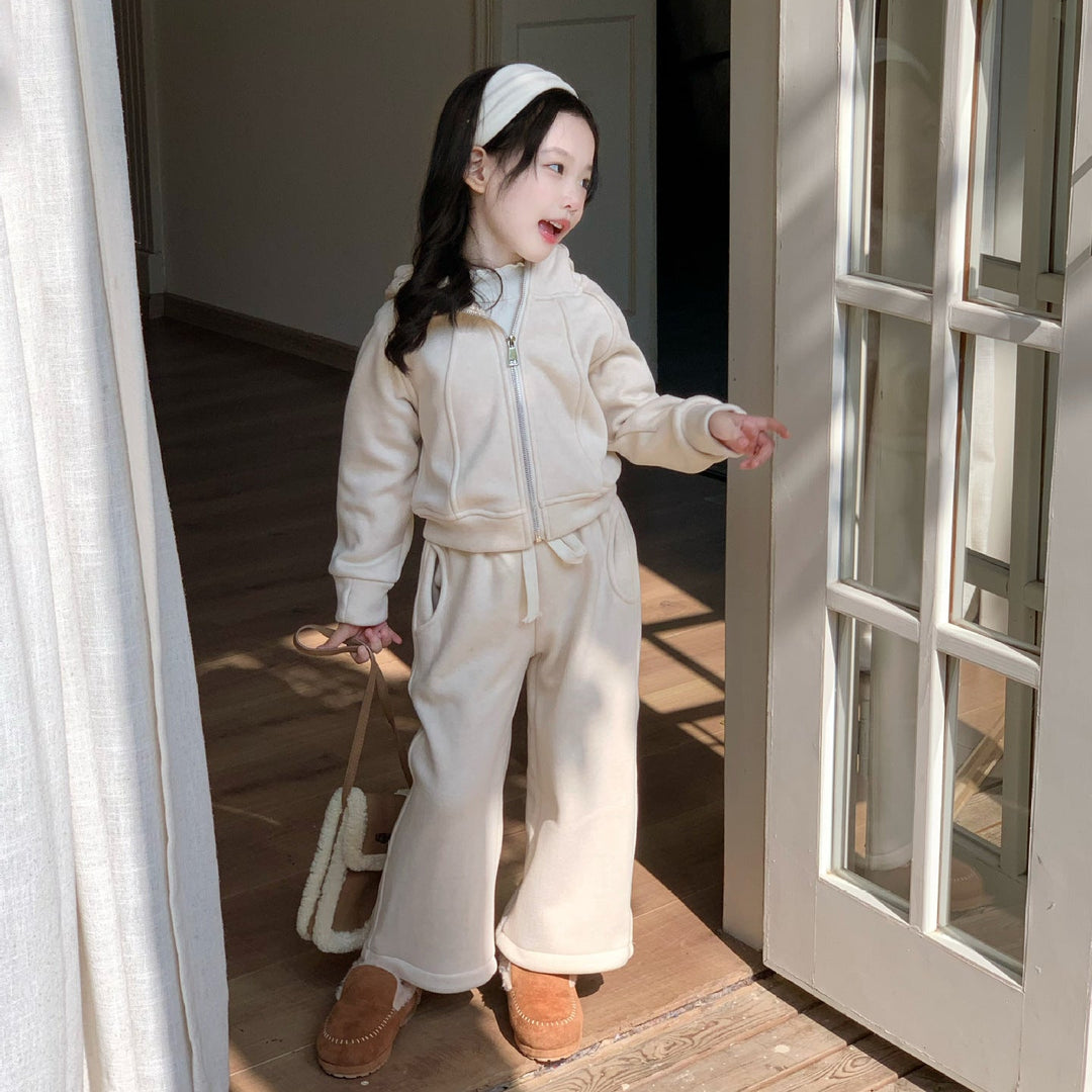 【90-140】フード付きあったかセットアップ