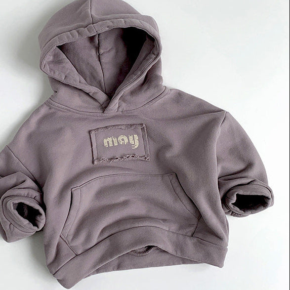 【80-130】くすみカラーフーディートップス