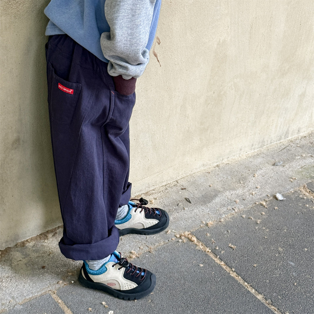 【80-130】シンプルロングパンツ