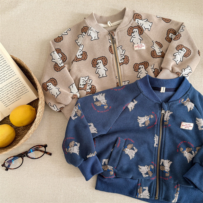 ジャケット・アウター elmo Vintage Sesame Street Elmo MVP Varisty Jacket US Size 3T