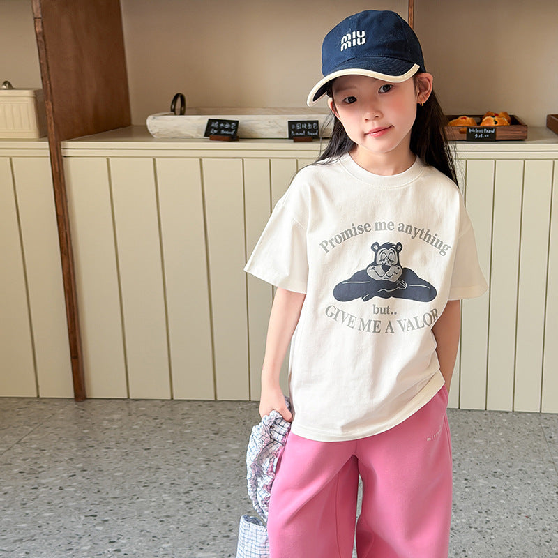 【100-150】アニマルデザインTシャツ