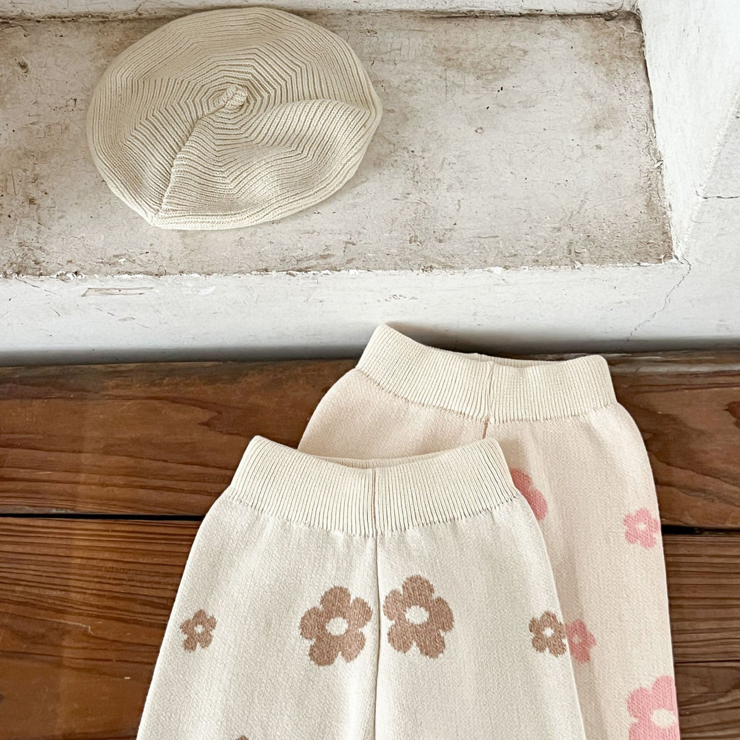 【73-100】スカラップヘム花柄セットアップ